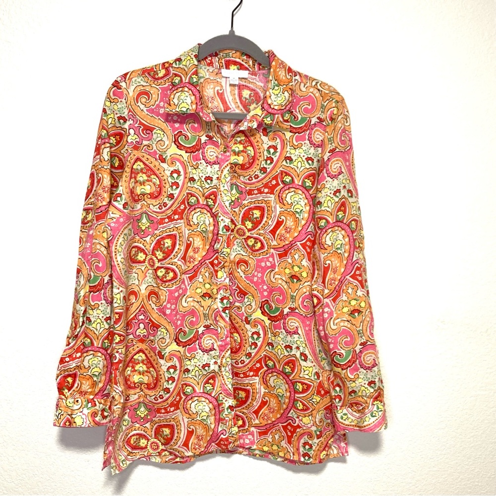 Charter Club Top M Linen 100%